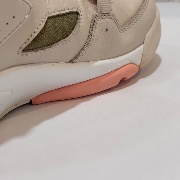 Jordan Flight Club 91 GS Sneakers Basketball Shoes SZ 6.5Y/8 W Beige Green Coral - Picture 10 of 13